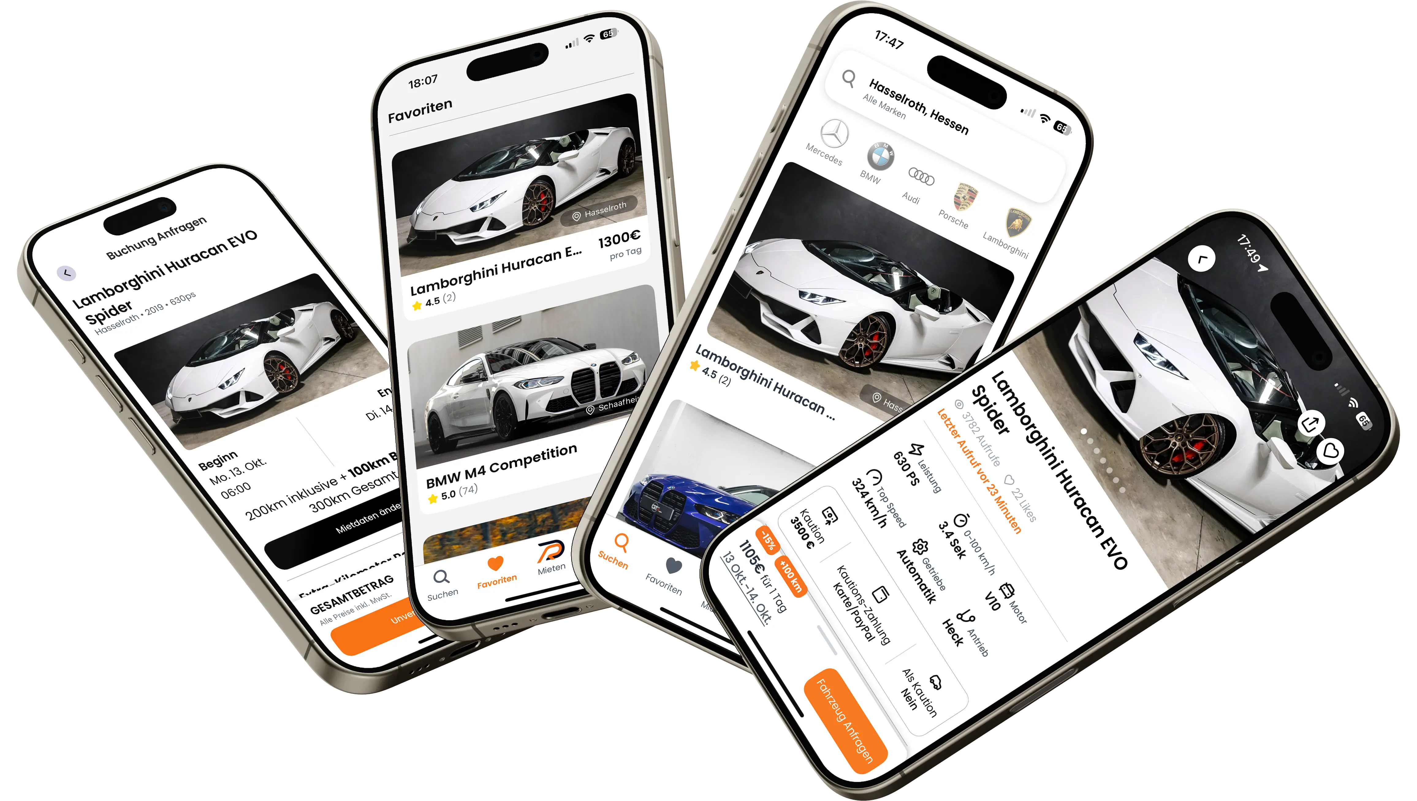 Drivable App Anfrage- und Bestätigungsscreen