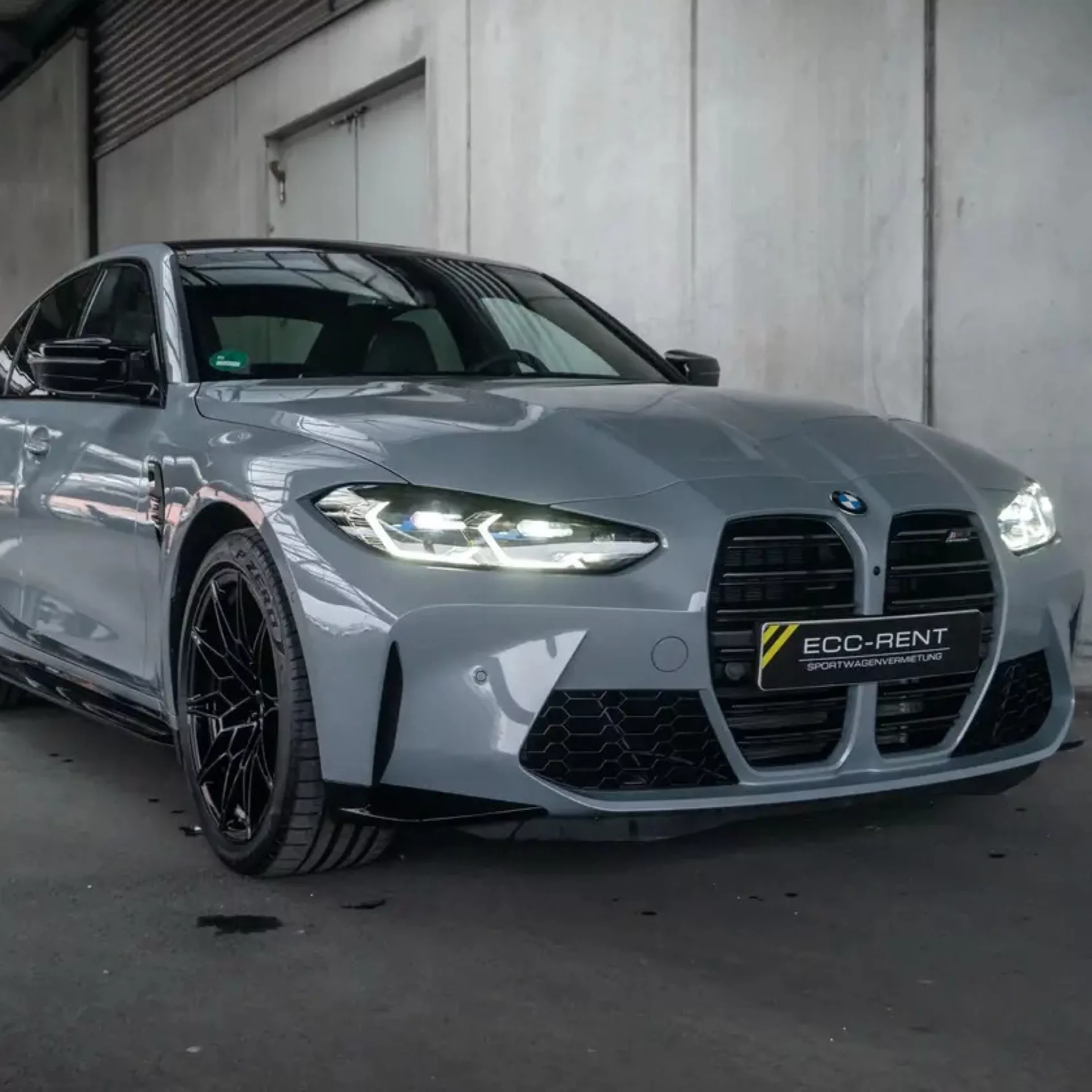 2021 BMW M3 Competition mit 510PS, Automatik, 3.9s (0-100) - Mieten in Weiterstadt